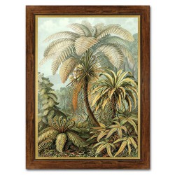  Obraz na płótnie tropikalne liście i kwiaty