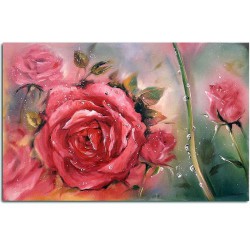  Obraz olejny ręcznie malowany 50x70cm Zaczarowane róże