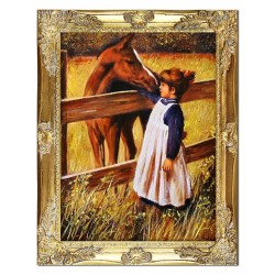  Obraz olejny ręcznie malowany Jim Daly Pierwsza miłość 37x47cm