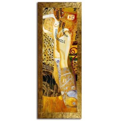  Obraz olejny ręcznie malowany Gustav Klimt Węże wodne kopia 68x168cm