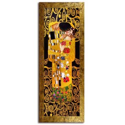  Obraz olejny ręcznie malowany Gustav Klimt Pocałunek kopia 68x168cm