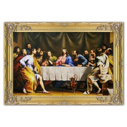  Obraz olejny ręcznie malowany 75x105cm Ostatnia Wieczerza