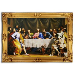  Obraz Ostatniej Wieczerzy 75x105cm obraz ręcznie malowany na płótnie