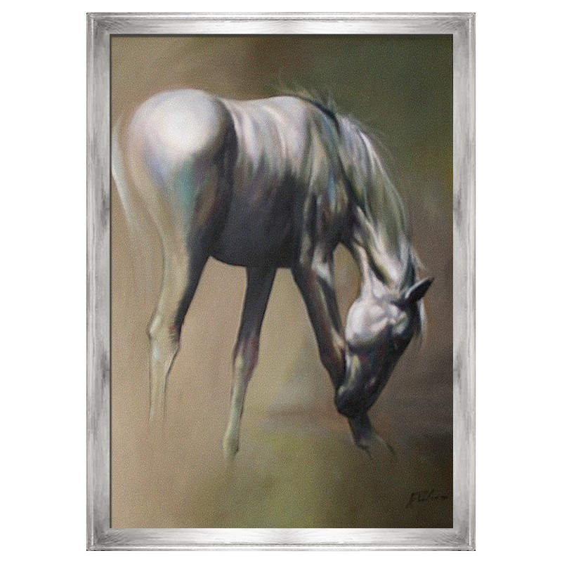  Obraz olejny ręcznie malowany 140x200cm Zmęczony koń