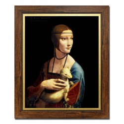  Obraz na płótnie 54x64cm Leonardo da Vinci Dama z gronostajem