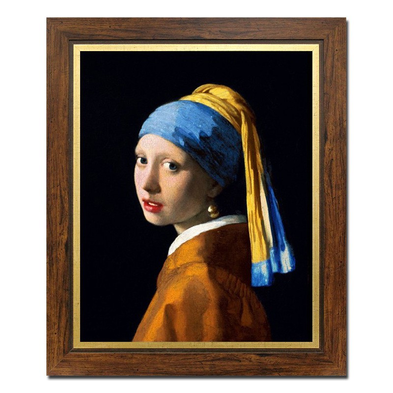  Obraz reprodukcja na płótnie Jan Vermeer Dziewczyna z perłą 54x64cm
