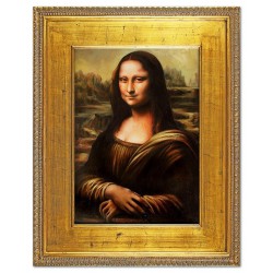  Obraz olejny ręcznie malowany 82x102 cm Leonardo da Vinci kopia
