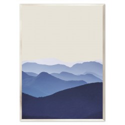  Obraz na płótnie góry niebieski 63x93cm