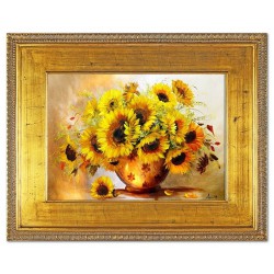  Obraz olejny ręcznie malowany Kwiaty 82x102cm
