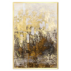  Obraz na płótnie w złotej ramie 63x93cm złota mgła