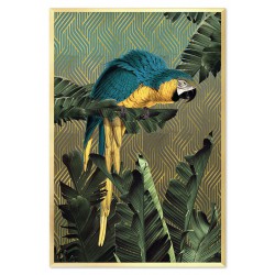  Obraz na płótnie złota papuga w dżungli