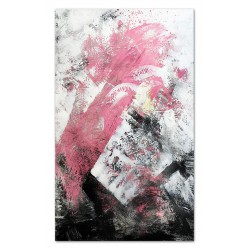  Obraz olejny ręcznie malowany 115x195cm Różowe myśli