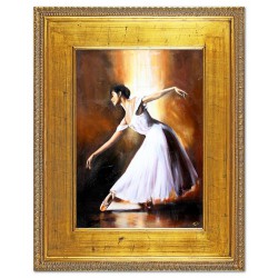  Obraz olejny ręcznie malowany 82x102cm Baletnica