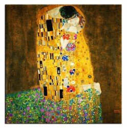  Obraz reprodukcja Gustava Klimta Pocałunek 100x100cm