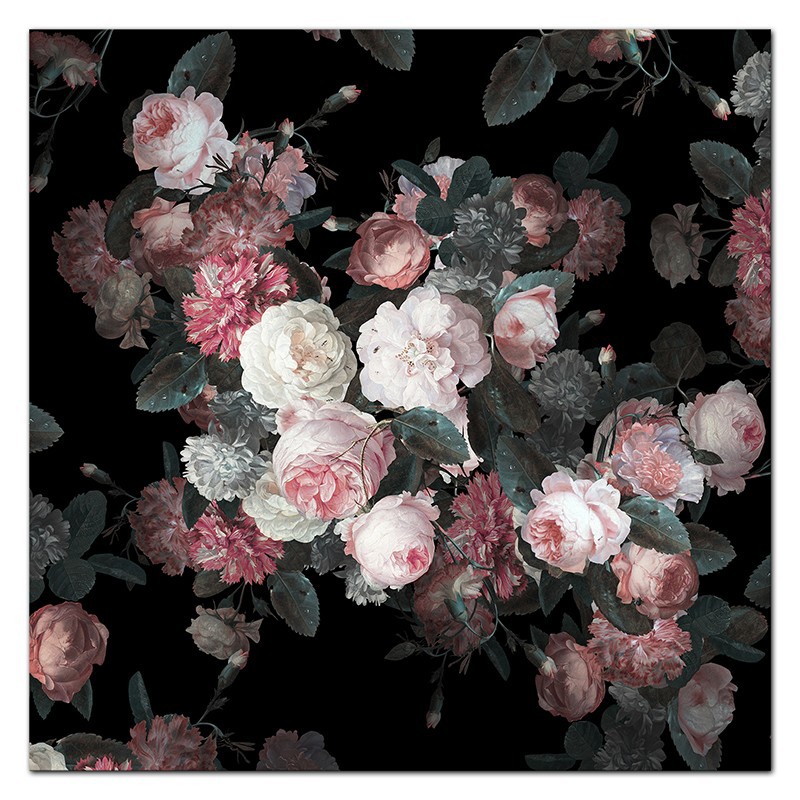  Obraz na płótnie 100x100cm kwiaty róże