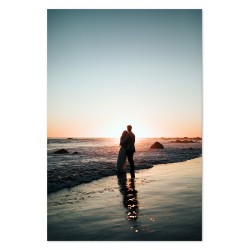  Obraz dla zakochanych plakat na płótnie zakochani nad morzem 60x90cm