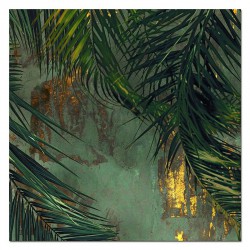  Obraz na płotnie złota dżungla 100x100cm