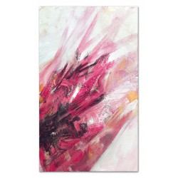  Obraz olejny ręcznie malowany 115x195cm Różowa ekspresja