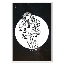  Obraz na płótnie linearny Kosmonauta