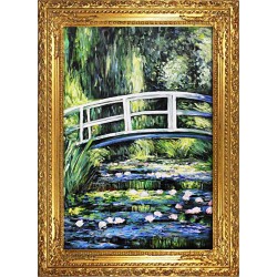  Obraz olejny ręcznie malowany Japoński mostek II kopia 90x120cm