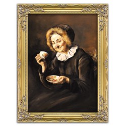  Obraz malowany 64x84cm Ivana Kobilca Pani pijąca kawę