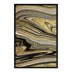  Obraz na płótnie w czarnej ramie 63x93cm złoty piasek