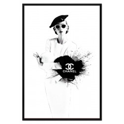  Obraz na płótnie kobieta Chanel 63x93cm