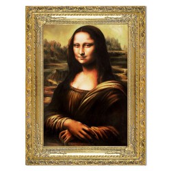 Obraz olejny ręcznie malowany 80x110cm Leonardo da Vinci kopia
