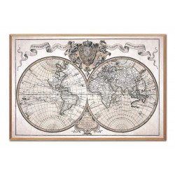 Obraz na płótnie mapa świata 63x93cm