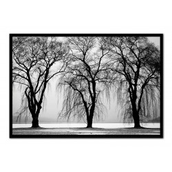  Obraz na płótnie czarno-biały minimalizm 63x93cm