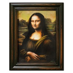  Obraz olejny ręcznie malowany na płótnie 37x47cm Leonardo da Vinci Mona Lisa kopia