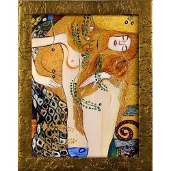  Obraz olejny ręcznie malowany Gustav Klimt Węże wodne kopia