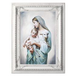 Obraz Matki Boskiej z Dzieciątkiem 90x120 cm obraz olejny na płótnie w ramie