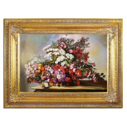  Obraz olejny ręcznie malowany Kwiaty 90x120cm