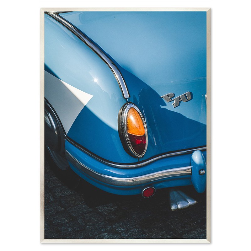  Obraz na płótnie niebieskie Auto retro 53x73cm
