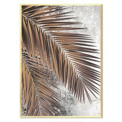  Obraz na pótnie złote liście palmy 53x73cm