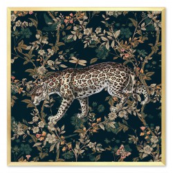  Obraz na płótnie pantera w dżungli 63x63cm