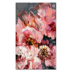  Obraz olejny ręcznie malowany 115x195cm Różowe róże