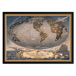  Obraz na płótnie Mapa Świata