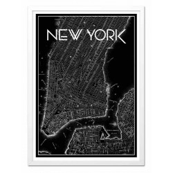  Obraz na płótnie mapa Nowy Jork