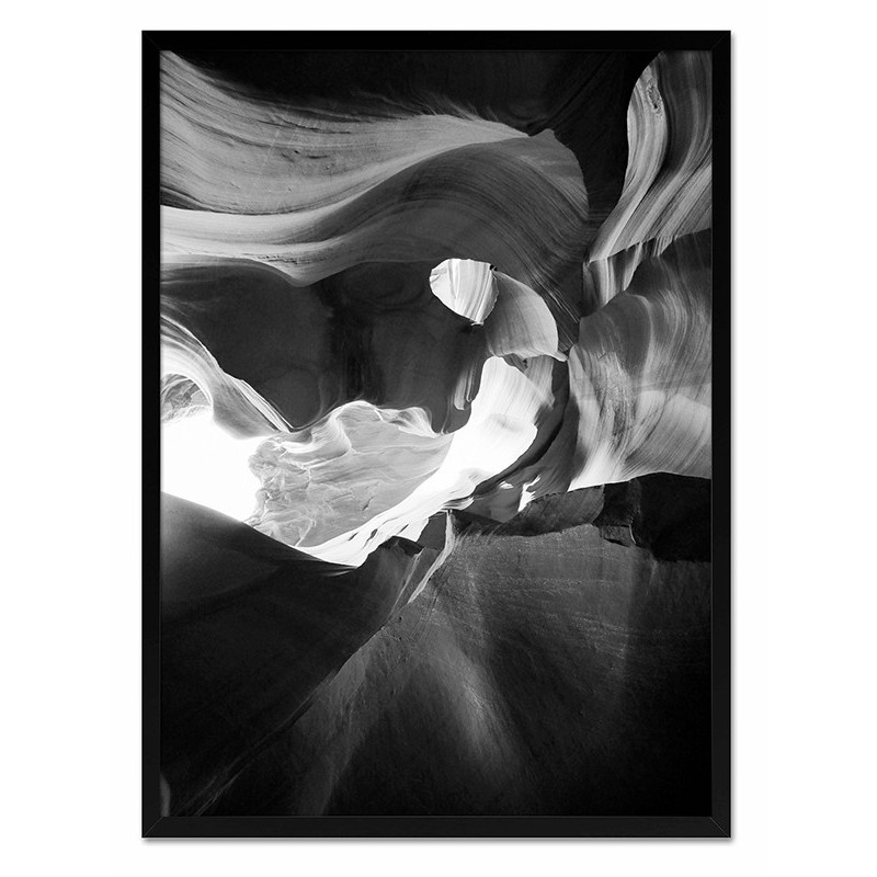  Obraz na płótnie czarno-biały minimalizm 53x73cm