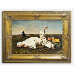  Obraz olejny ręcznie malowany 90x120cm Józef Chełmoński kopia