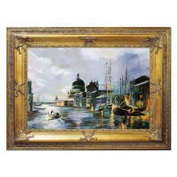  Obraz olejny ręcznie malowany 90x120cm Melancholijna rzeka