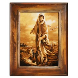  Obraz religijny olejny ręcznie malowany 76x96cm