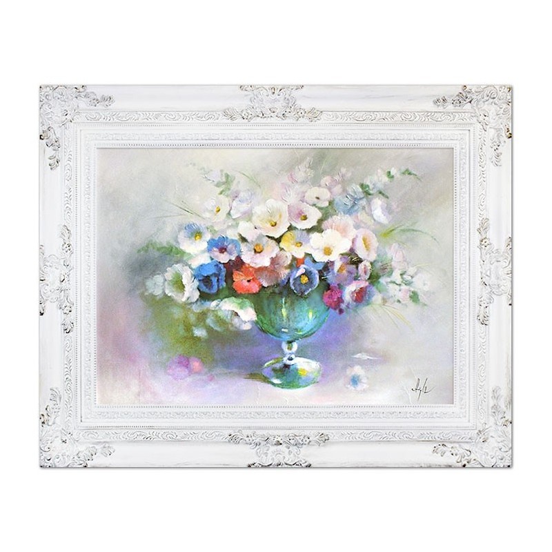  Obraz olejny ręcznie malowany Kwiaty 78x98cm