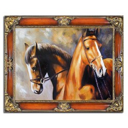  Obraz olejny ręcznie malowany 85x115cm Zwierzęta