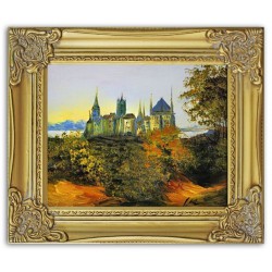  Obraz olejny ręcznie malowany Pałac