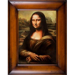  Obraz olejny ręcznie malowany 76x96cm Leonardo da Vinci kopia