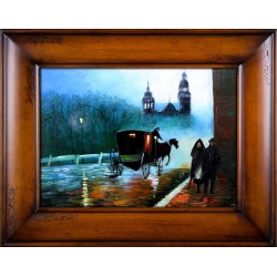  Obraz olejny ręcznie malowany Pejzaż 76x96cm