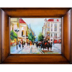  Obraz olejny ręcznie malowany Pejzaż 76x96cm